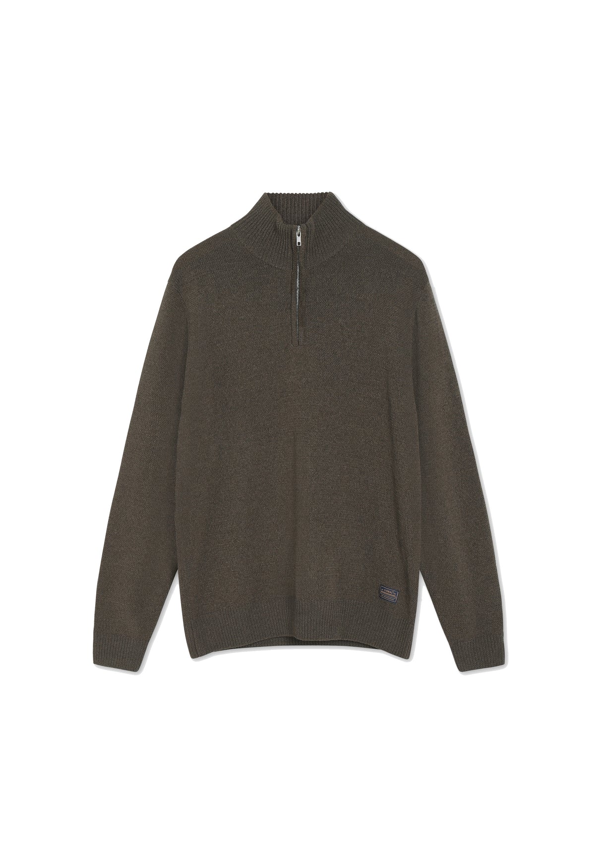 12554 UffeSi Halfzip Knit - Brown Coffee