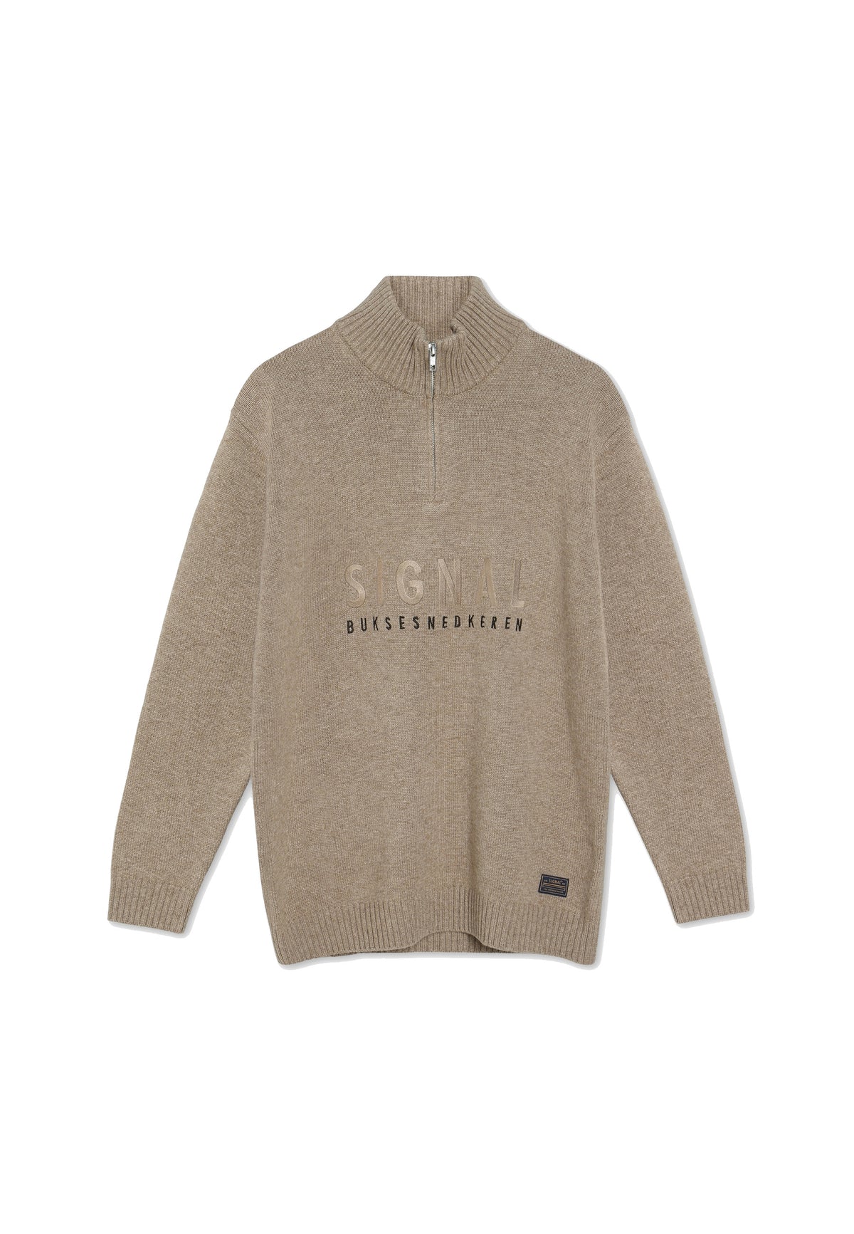 12561 VincentSi Logo Knit - Brown Otter