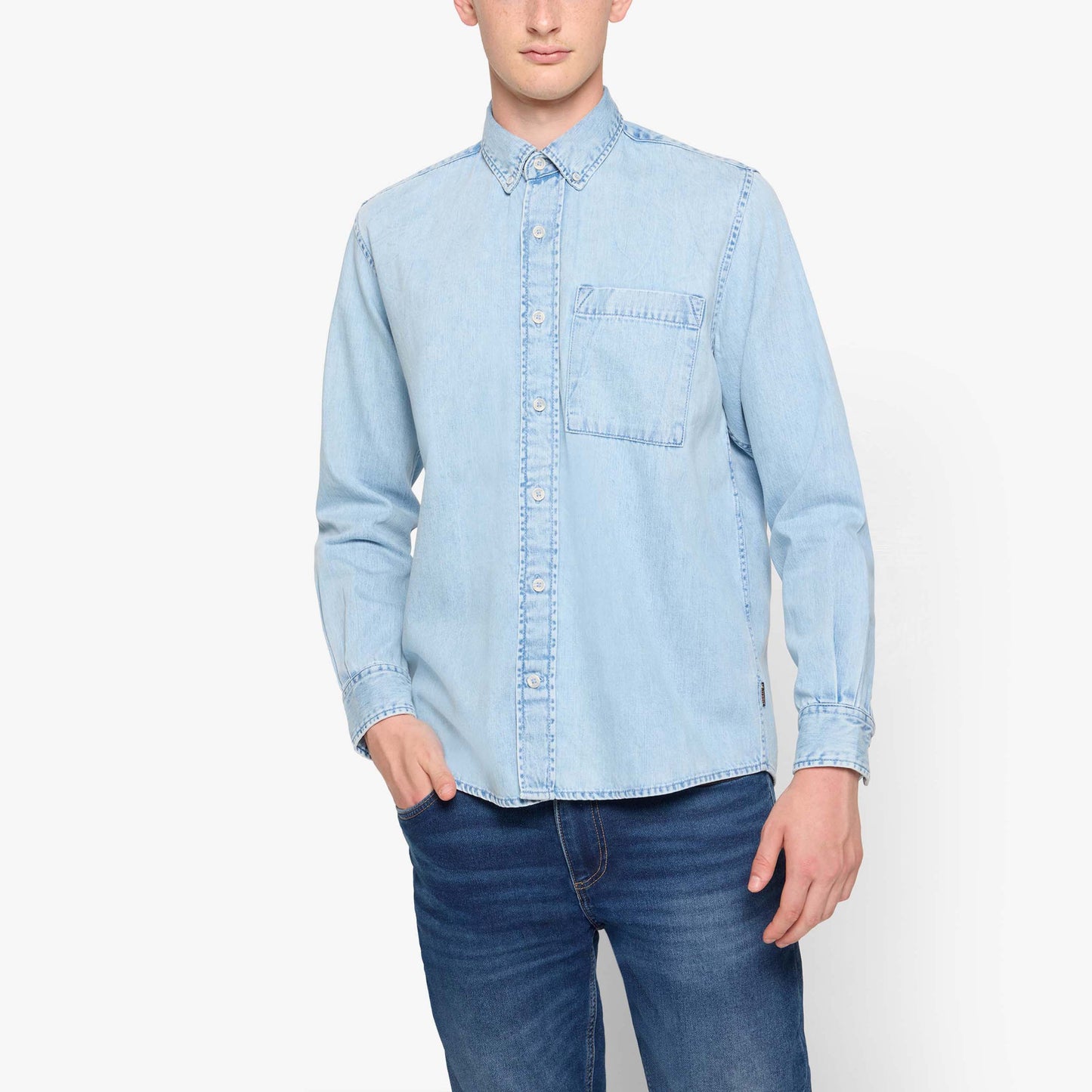 PerSi Denim - Blue Light Chambrais