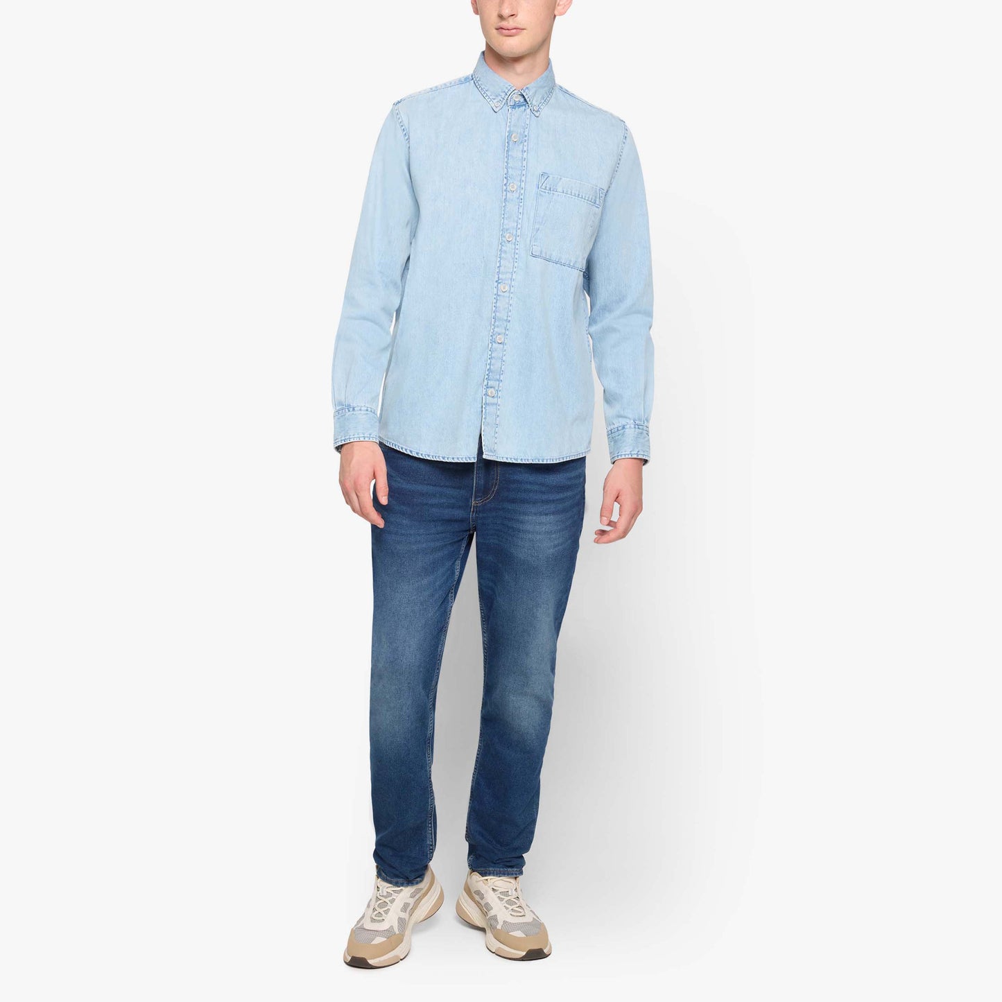 PerSi Denim - Blue Light Chambrais