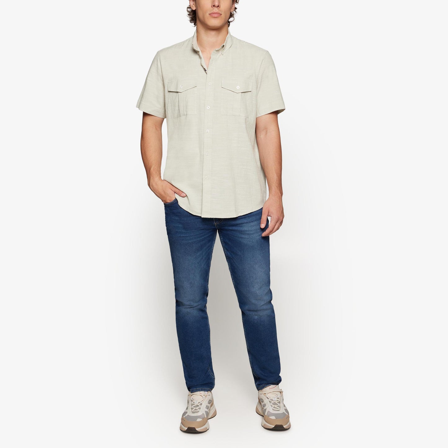 PikeSi Chambray - Gray Sand