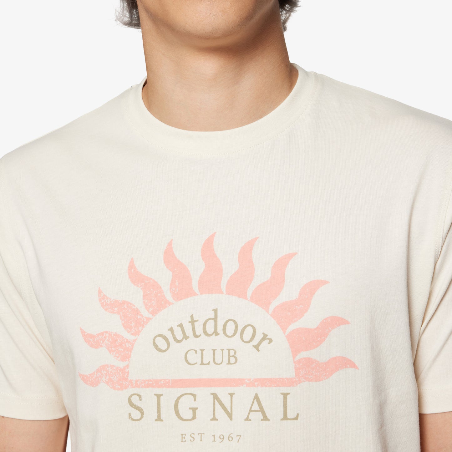 GabrielSi Front Print + T-shir/Top - Ivory Cream