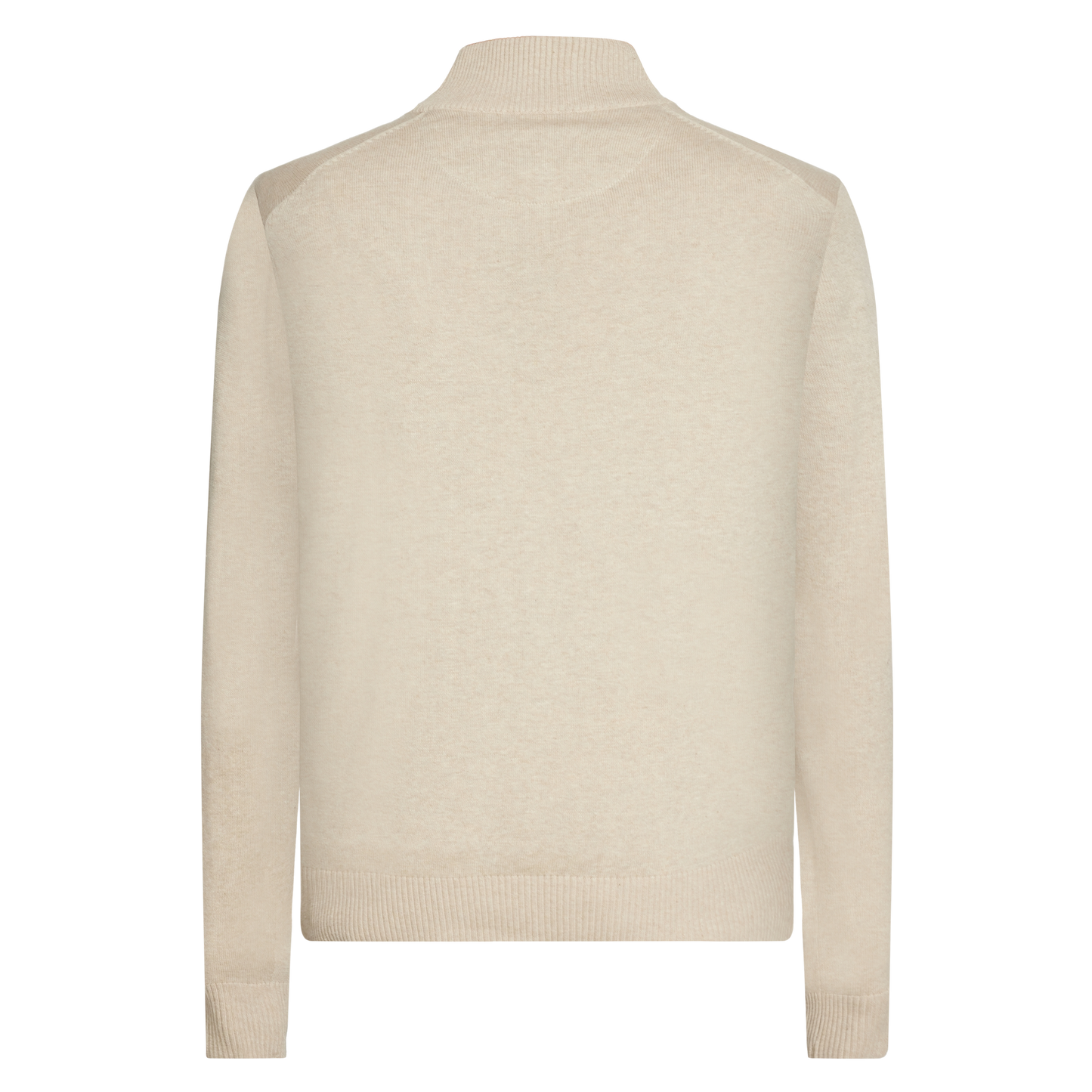 KlausSI Halfzip + Knit - Light Mocca Melange
