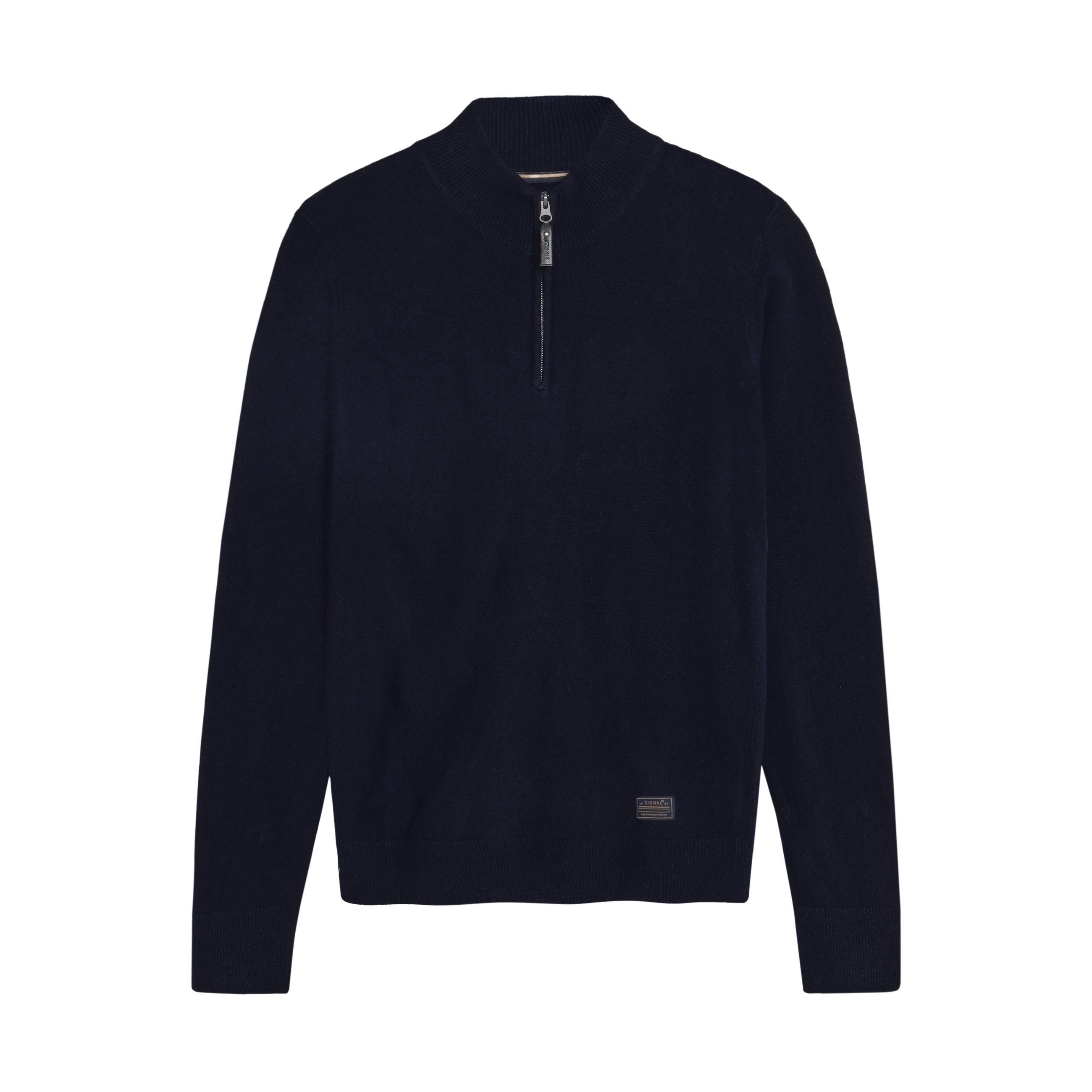 RobertSI Half Zip + Knit - Deep Marine Melange