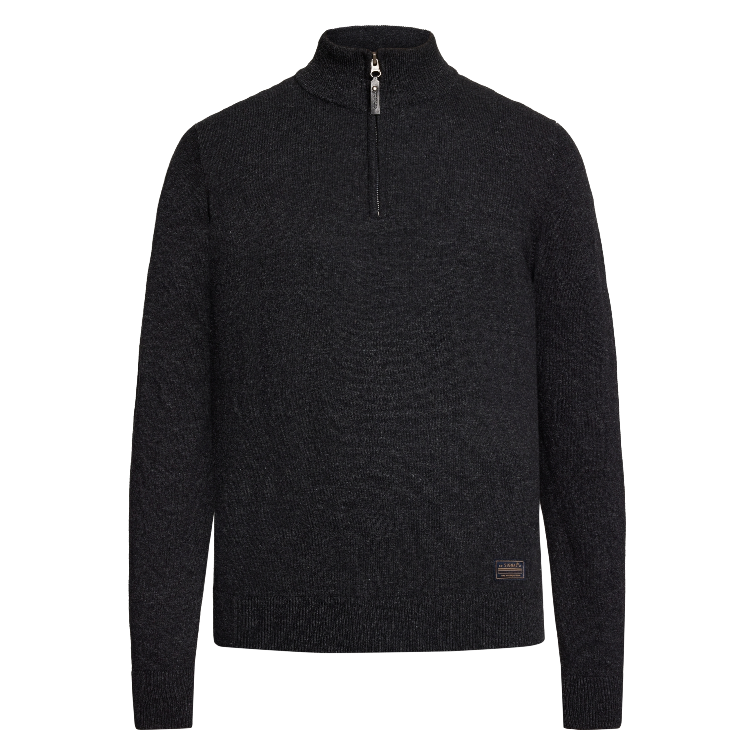 RobertSI Half Zip + Knit - Gray Volcano Melange