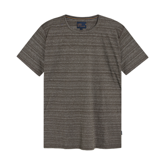 GusSi Space Stripe + T-shir/Top - Brown Bark