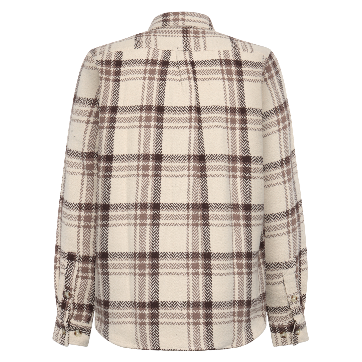 BennySi Big Check Overshirt - Brown Bark