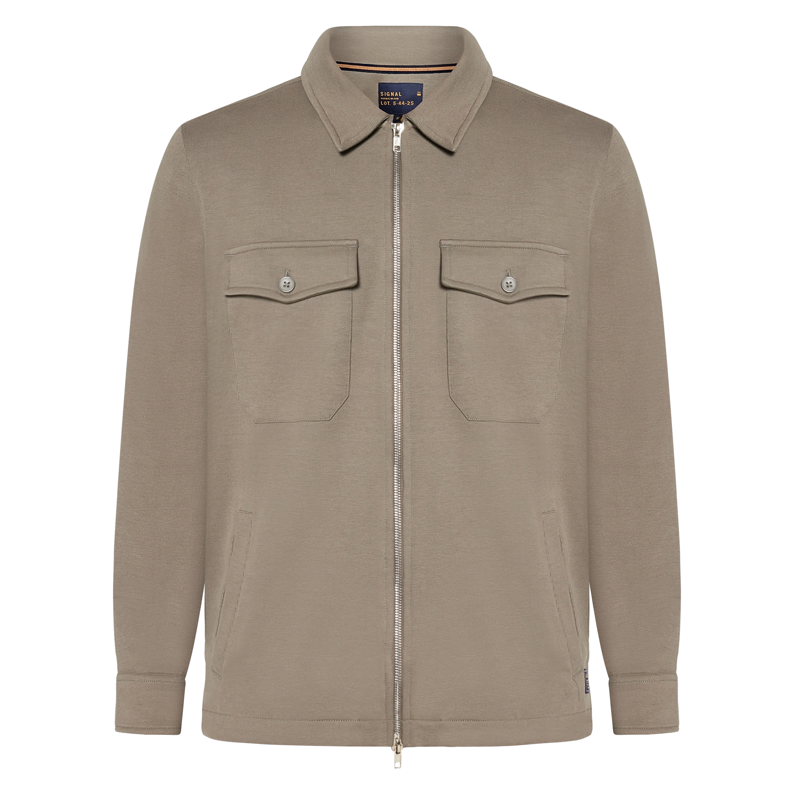 BertleSi Zip Overshirt Sweatshirt - Smokey Olive