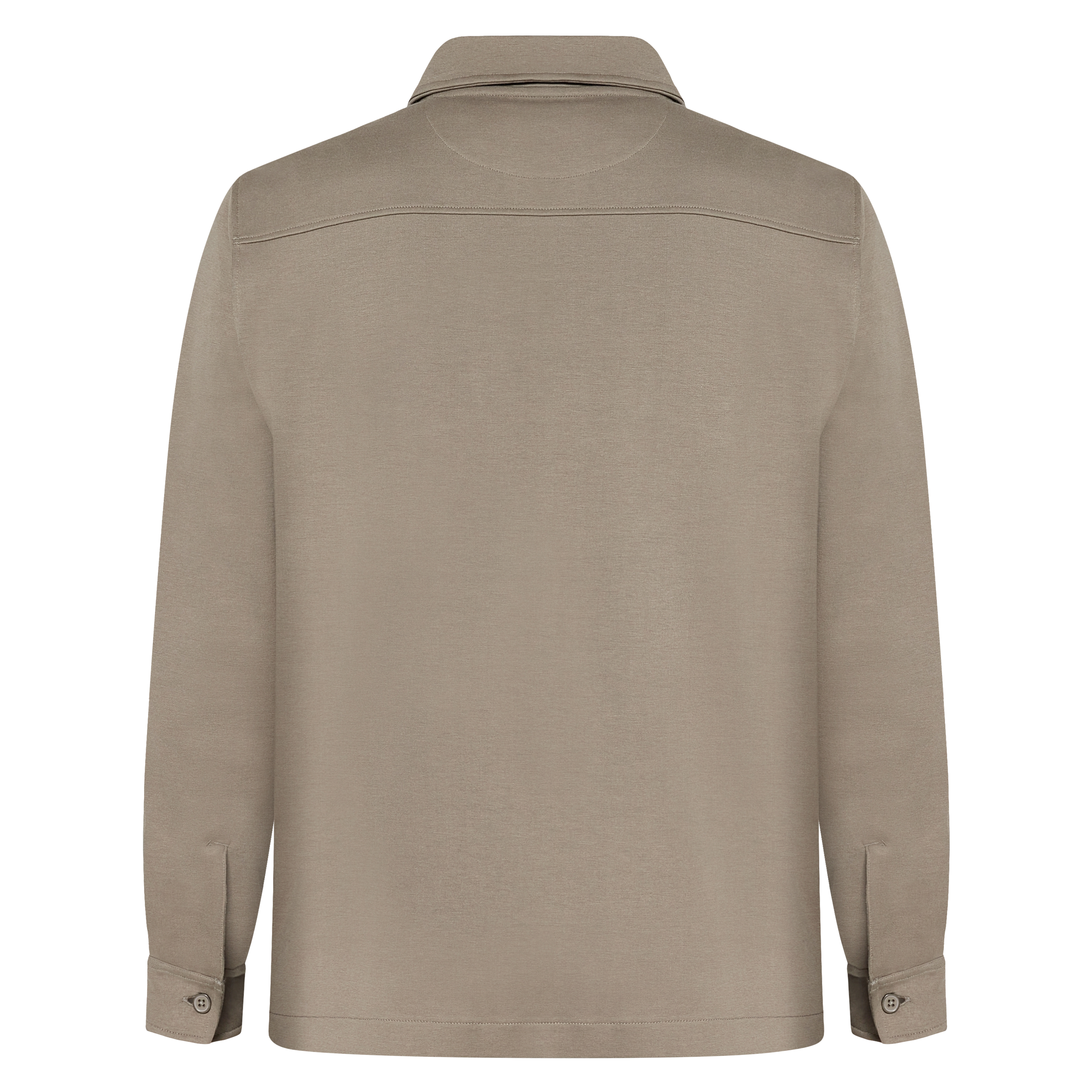 BertleSi Zip Overshirt Sweatshirt - Smokey Olive