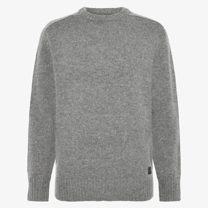 KosmusSi Wool Crewneck - Mid Grey Melange