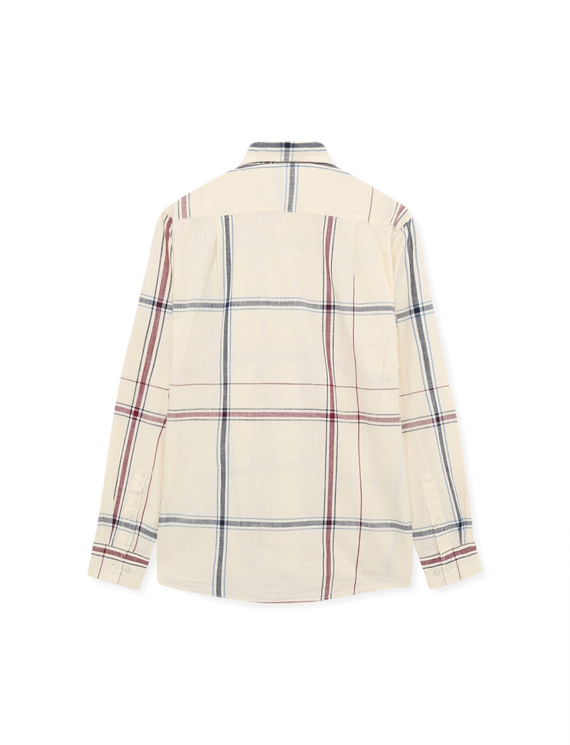 GabrielSi Slub Check - Ivory Cream
