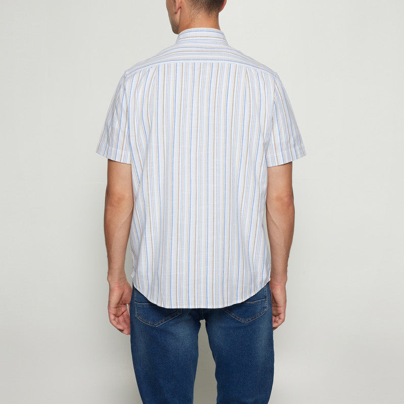 GioSi Slub Stripe - Warm beige