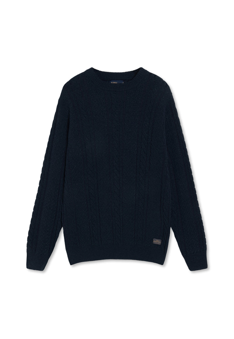 12555 UnionSi Cable Knit - Deep Marine