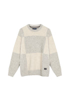 12558 VilmerSi Panel Knit - Mid Grey Melange