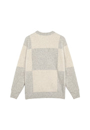 12558 VilmerSi Panel Knit - Mid Grey Melange