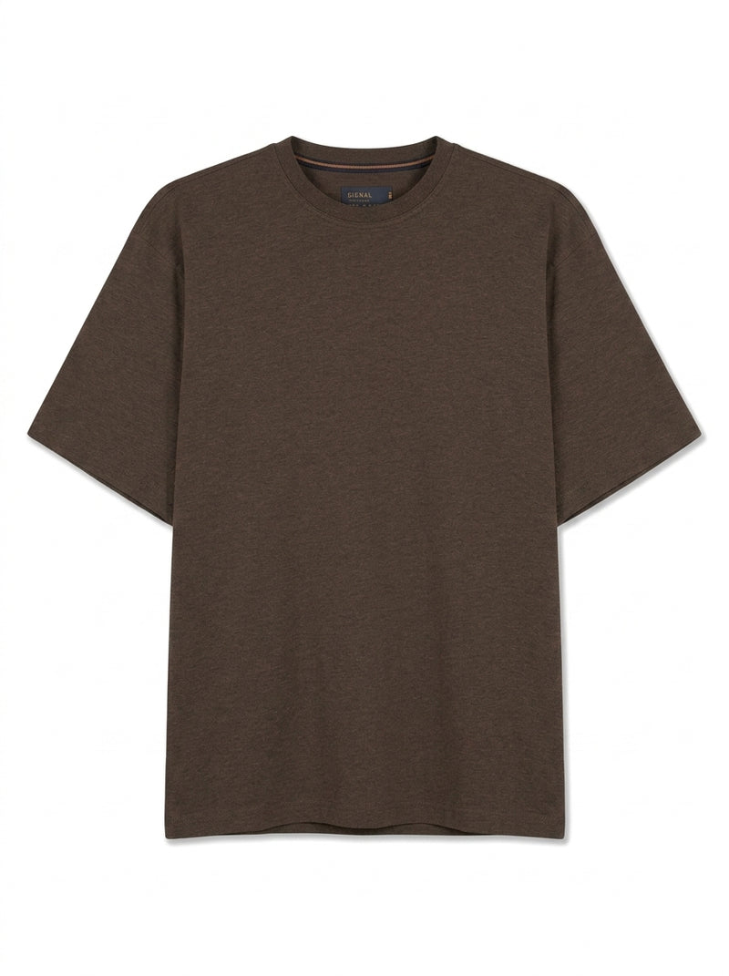 EddySi Tee + - Brown Coffee