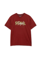 13591 OwenSi Print Tee + - Tandori Red