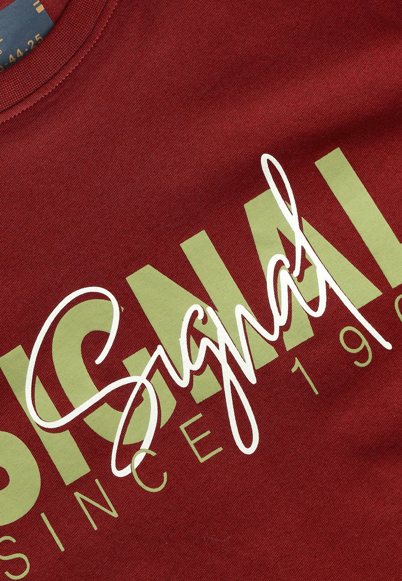 13591 OwenSi Print Tee + - Tandori Red