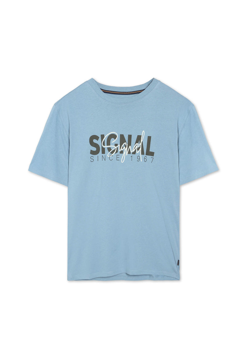 13591 OwenSi Print Tee + - Mountain Spring