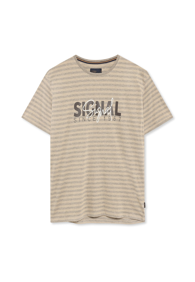 13656 LewiSi Subtle Stripe Print - Sandy Taste