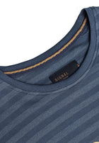 13656 LewiSi Subtle Stripe Print - Blue Dipper