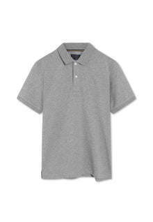NickySi Polo + - Mid Grey Melange