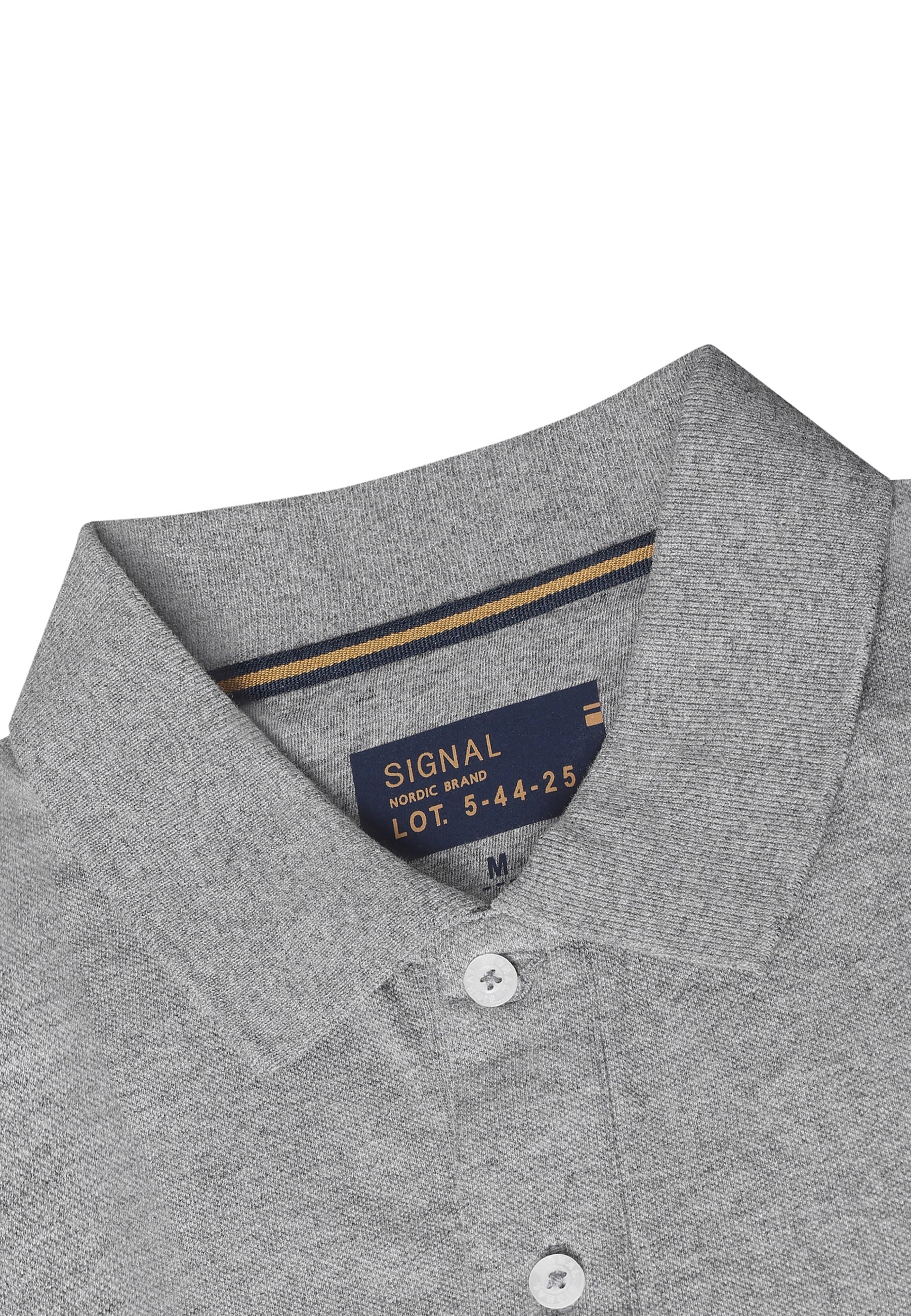 NickySi Polo + - Mid Grey Melange