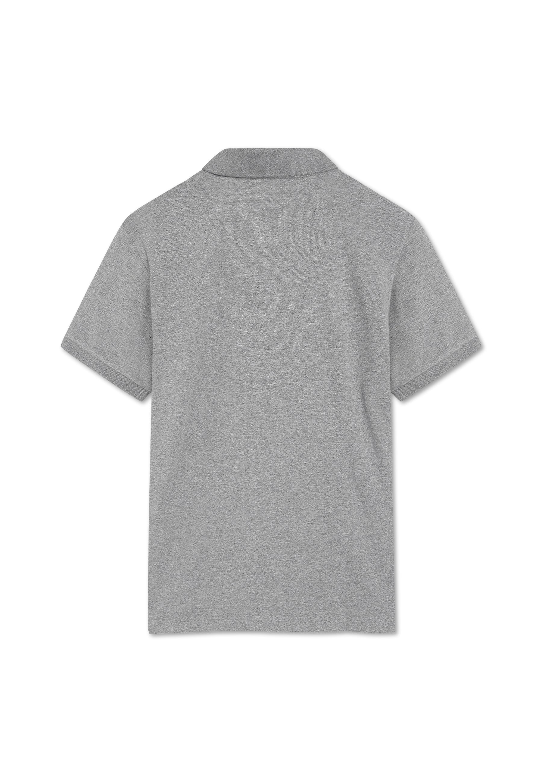 NickySi Polo + - Mid Grey Melange