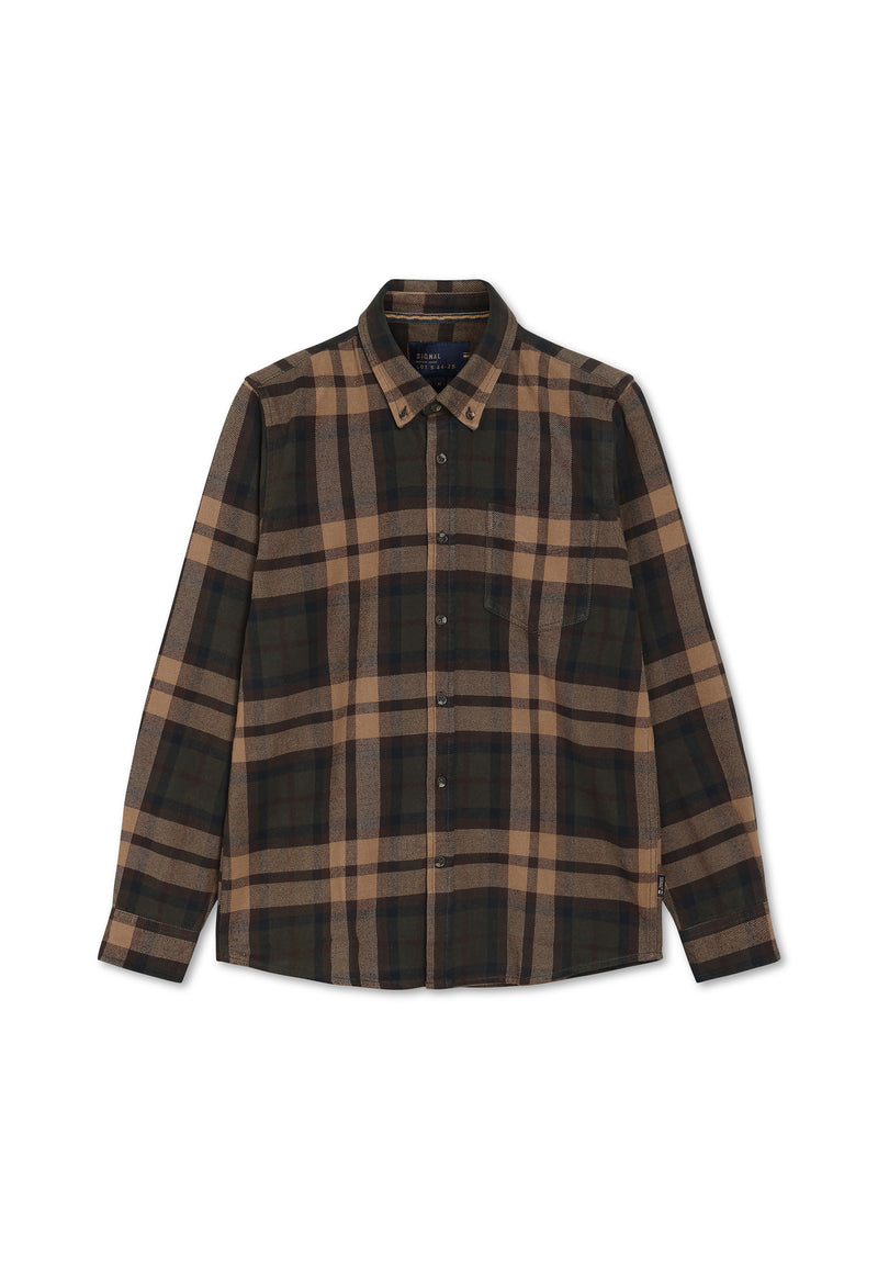 15857 MannSi Check - Brown Coffee