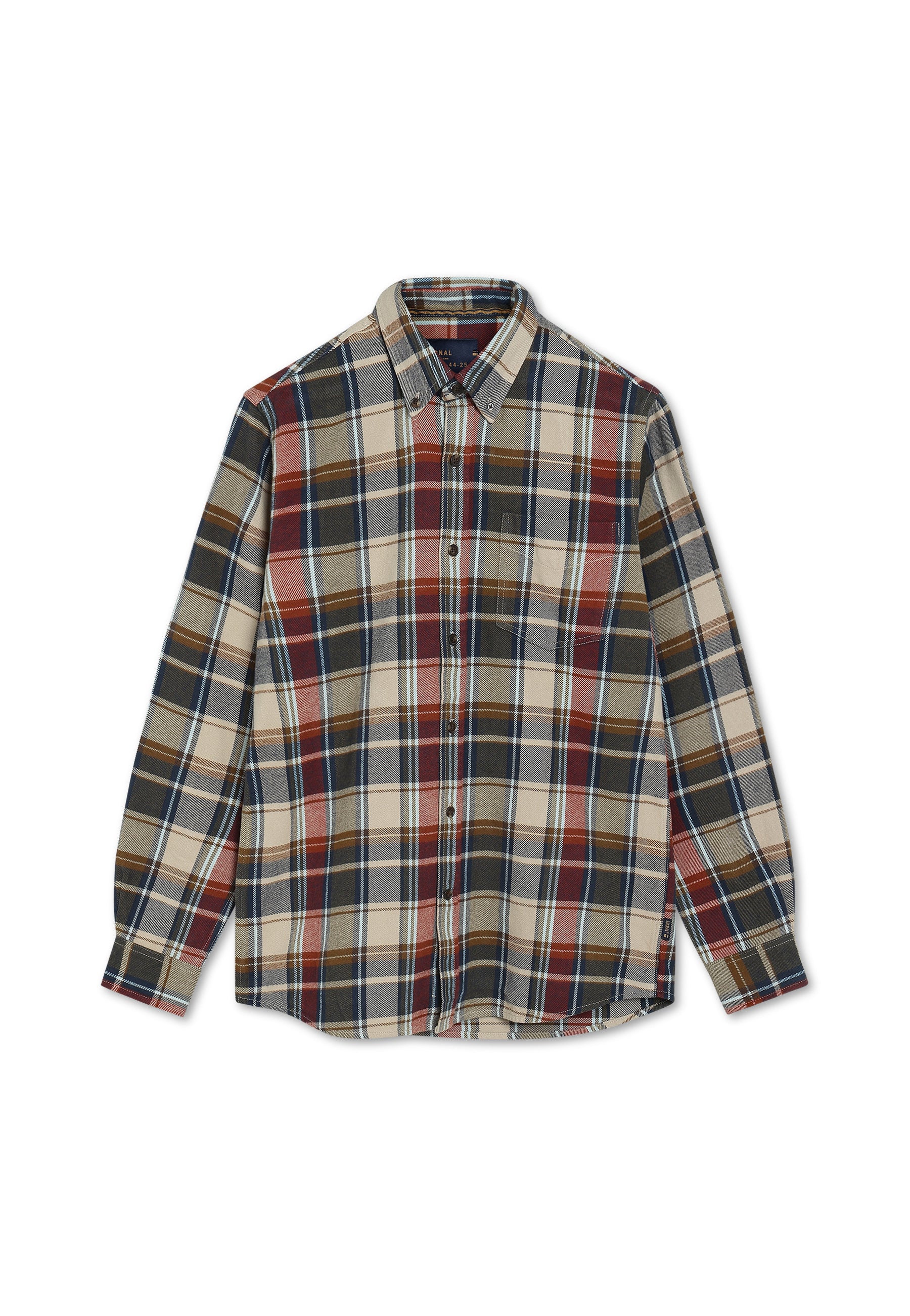 15857 MannSi Check - Rusty Red