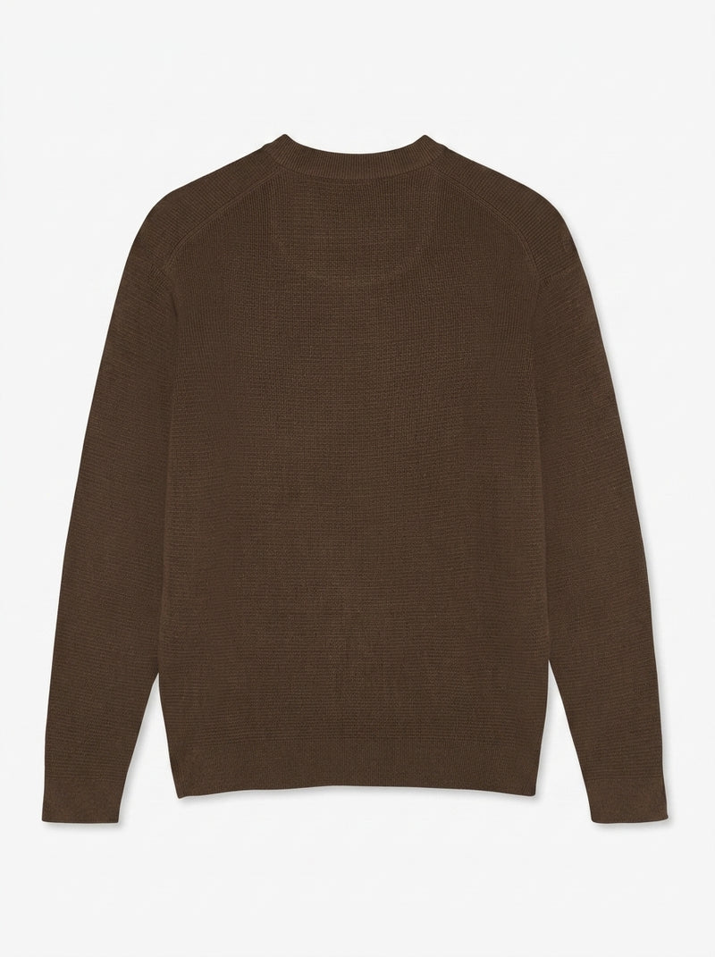 12488 ColtonSi V-Stitch Structure + - Brown Coffee
