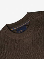12488 ColtonSi V-Stitch Structure + - Brown Coffee