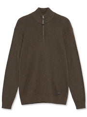 12489 CooperSi Halfzip Structure + - Brown Otter