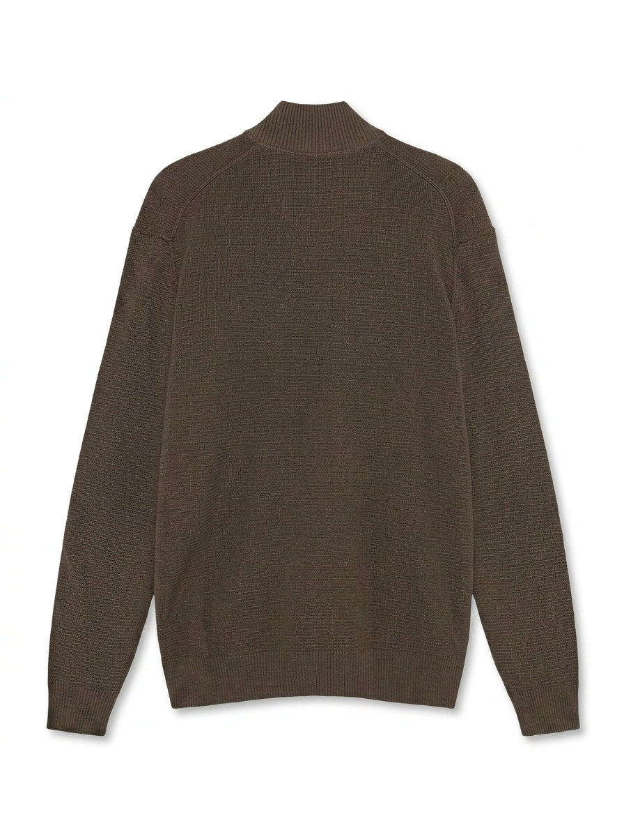 12489 CooperSi Halfzip Structure + - Brown Otter