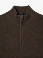 12489 CooperSi Halfzip Structure + - Brown Coffee