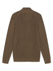 12499 ConnorSi Structure Cardigan + - Brown Otter