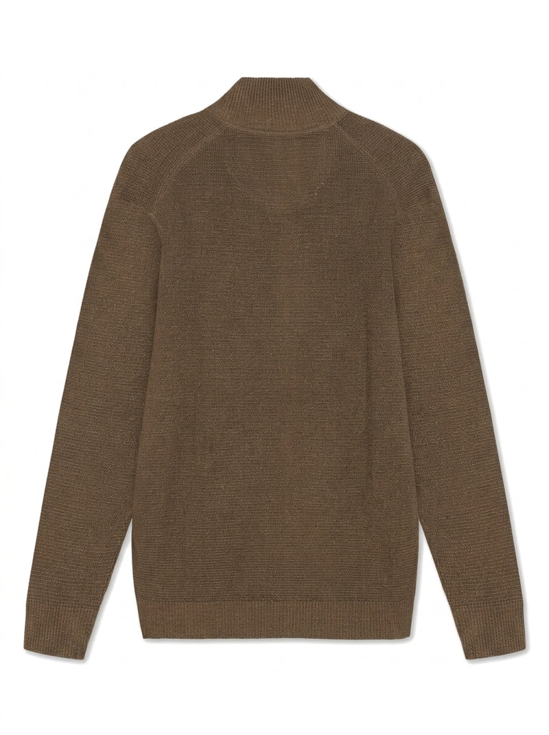 12499 ConnorSi Structure Cardigan + - Brown Otter