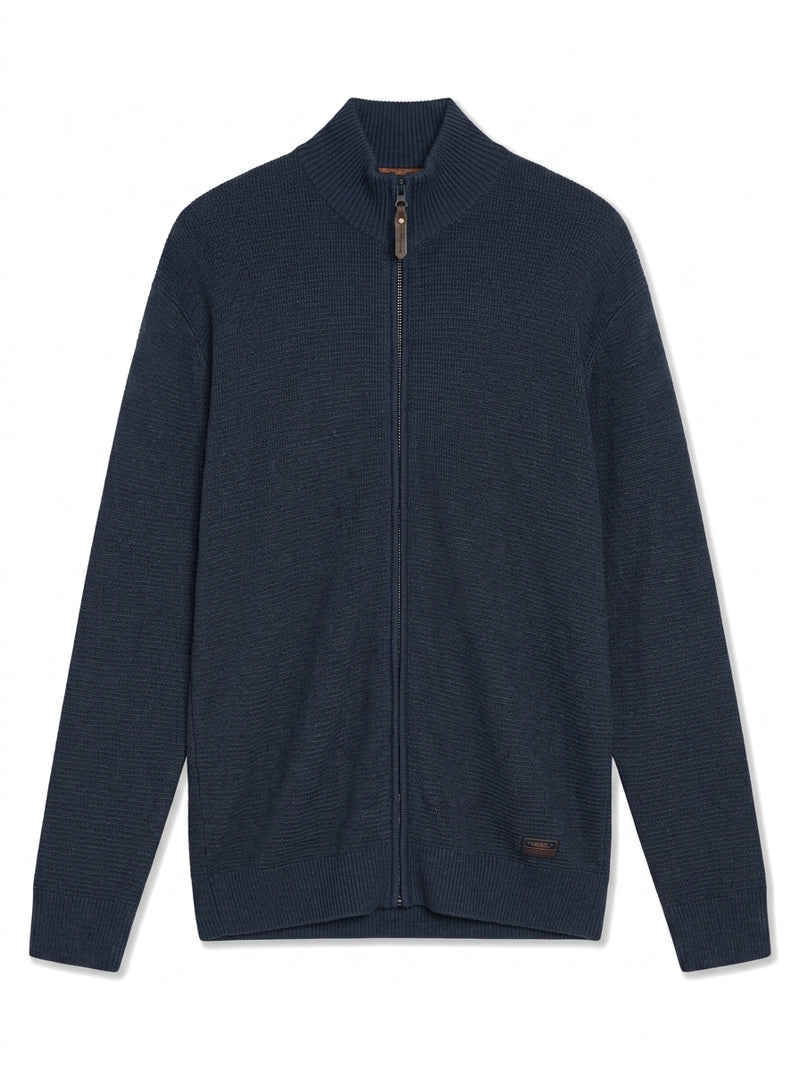 12499 ConnorSi Structure Cardigan + - Deep Marine