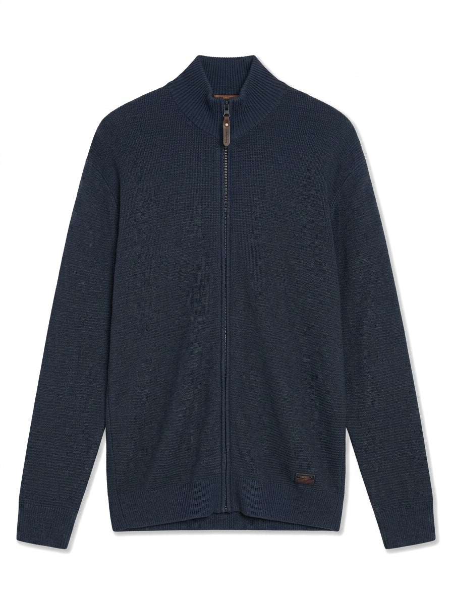 12499 ConnorSi Structure Cardigan + - Deep Marine