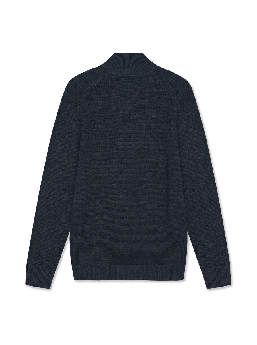 12499 ConnorSi Structure Cardigan + - Deep Marine