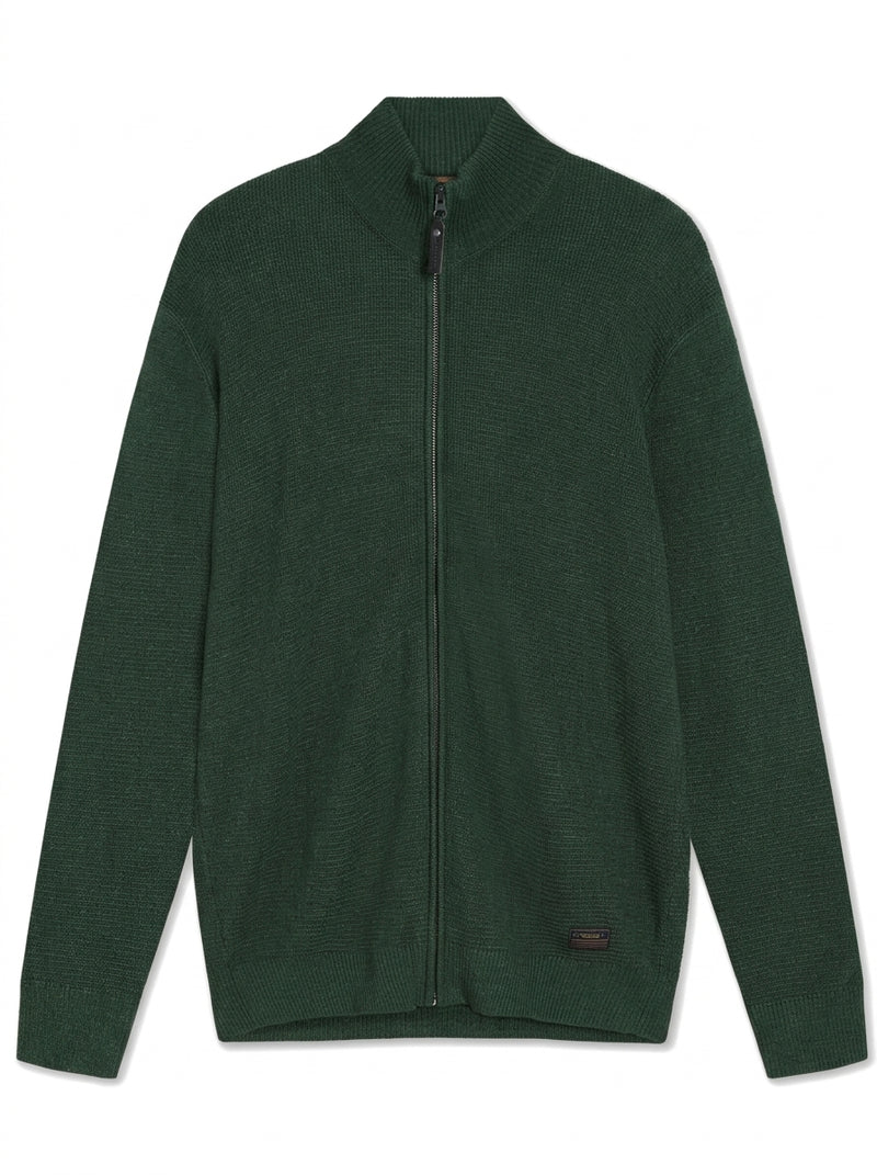 12499 ConnorSi Structure Cardigan + - Evergreen