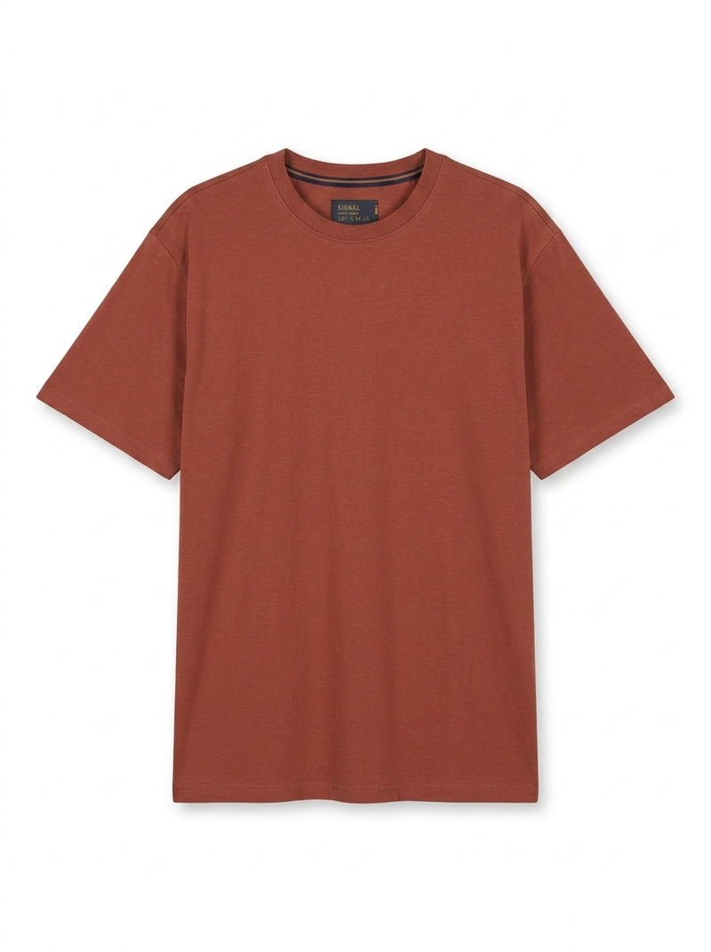 EddySi Tee + - Rusty Red