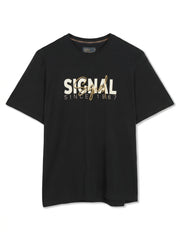 13591 OwenSi Print Tee + - Black