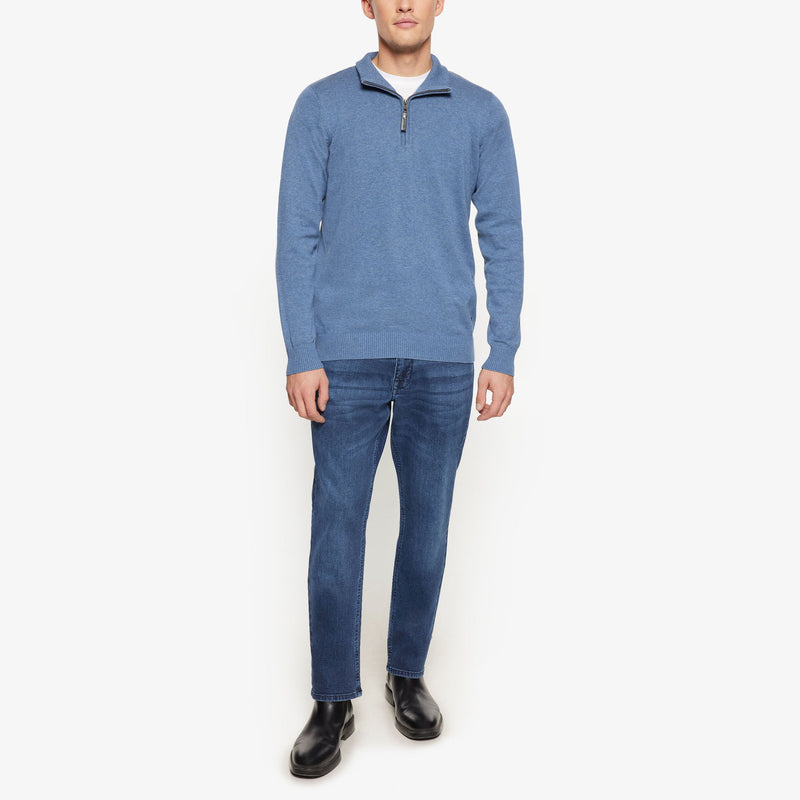 KlausSI Halfzip + - Bluefin Melange