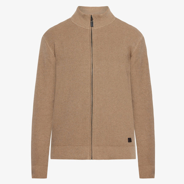 ConnorSI Structure Cardigan+ - Tobacco Melange