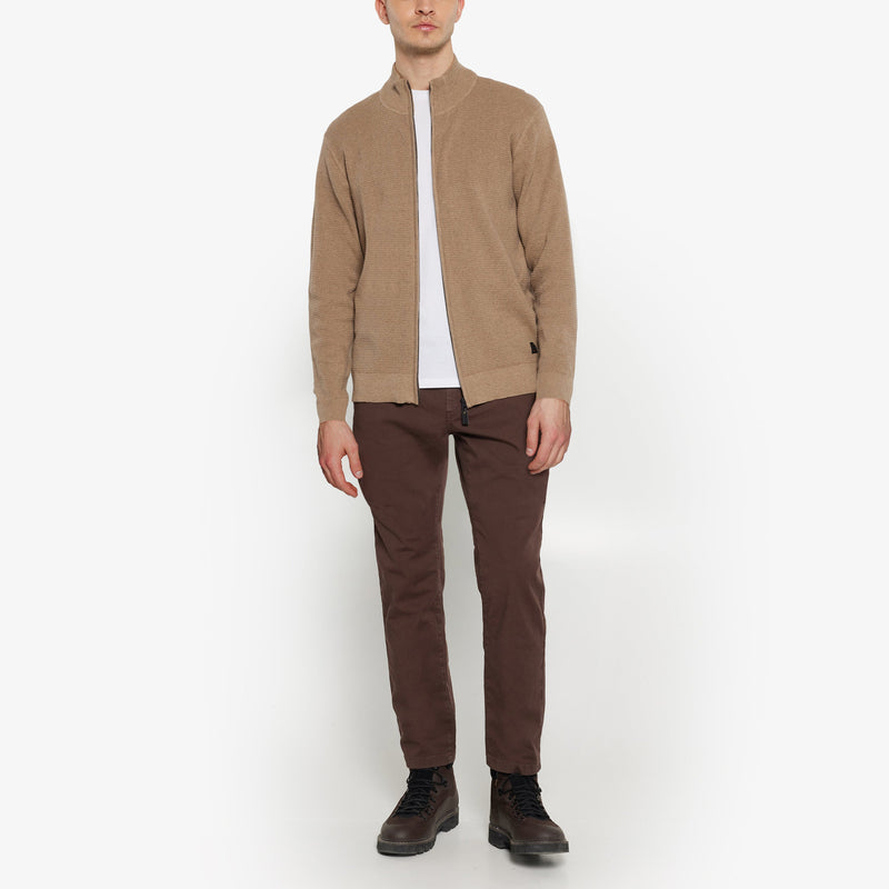 ConnorSI Structure Cardigan+ - Tobacco Melange