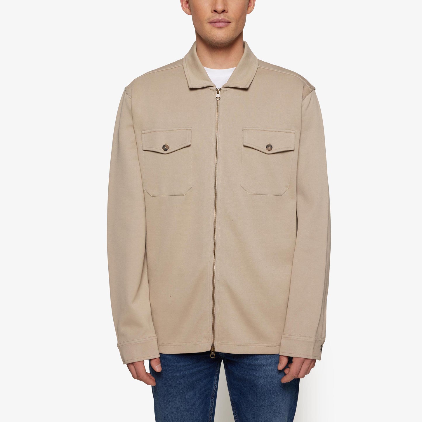 BertleSi Zip Overshirt - Pure cashmere