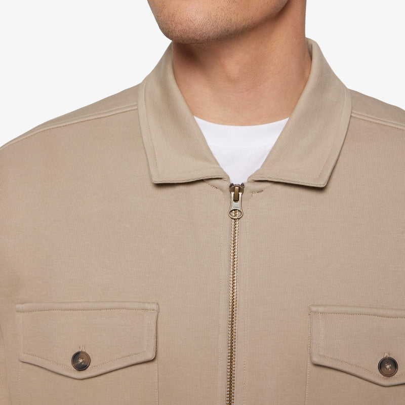 BertleSi Zip Overshirt - Pure cashmere