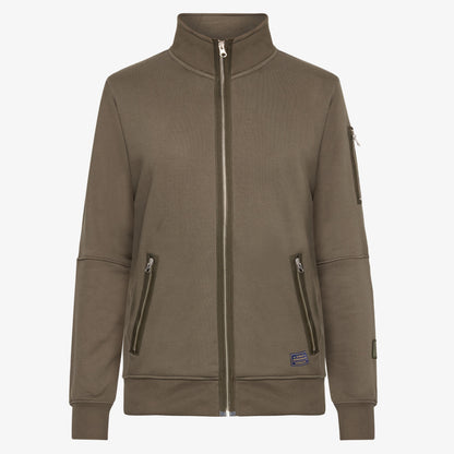 MikkelSi Zip Cardigan - Green Wood