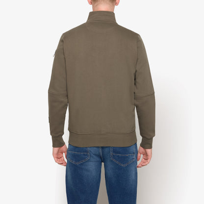 MikkelSi Zip Cardigan - Green Wood